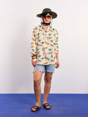 Tropical Safari Gauze Pullover